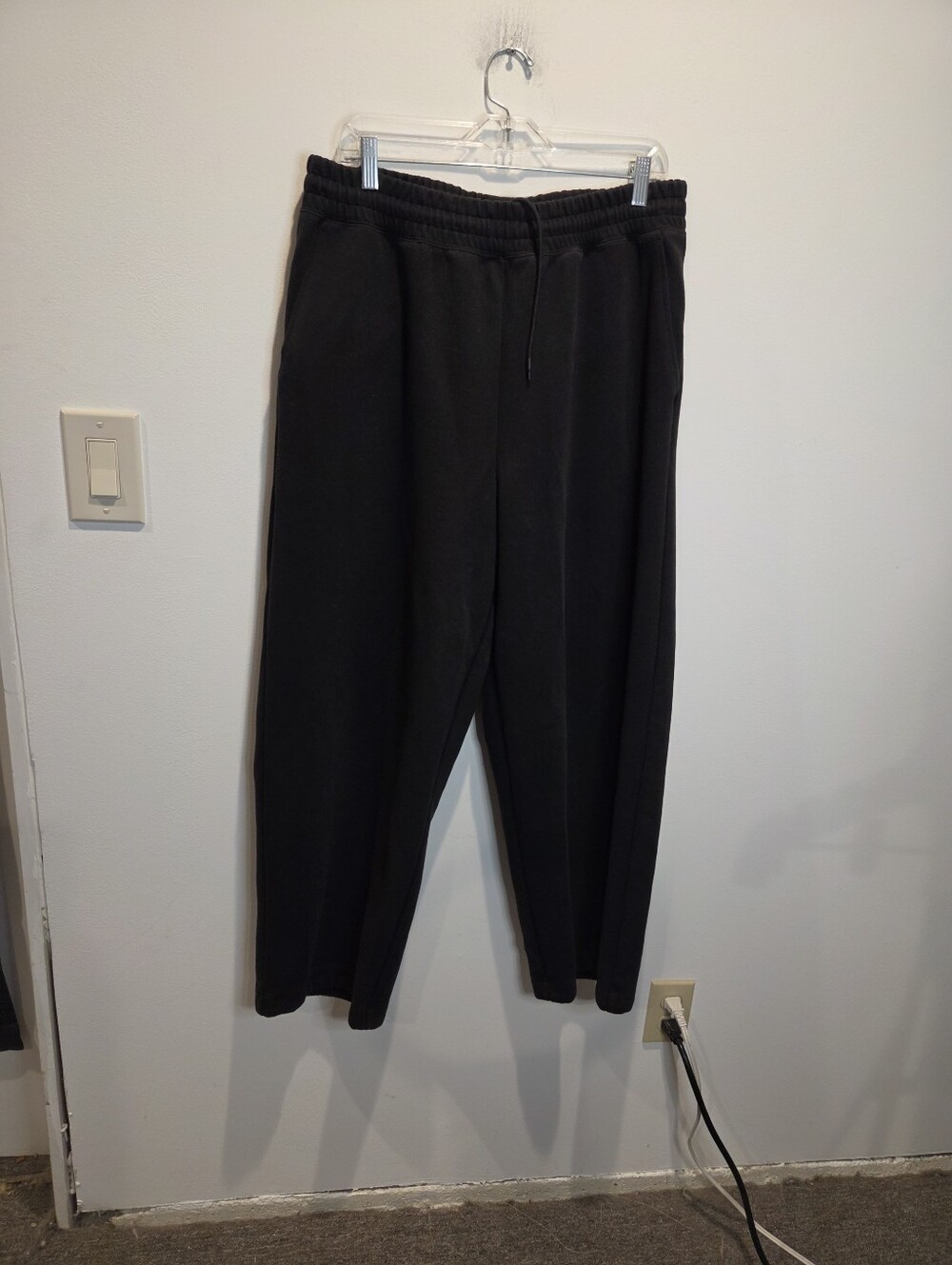 Uniqlo C Womens Size XL Black Cozy Sweatpants